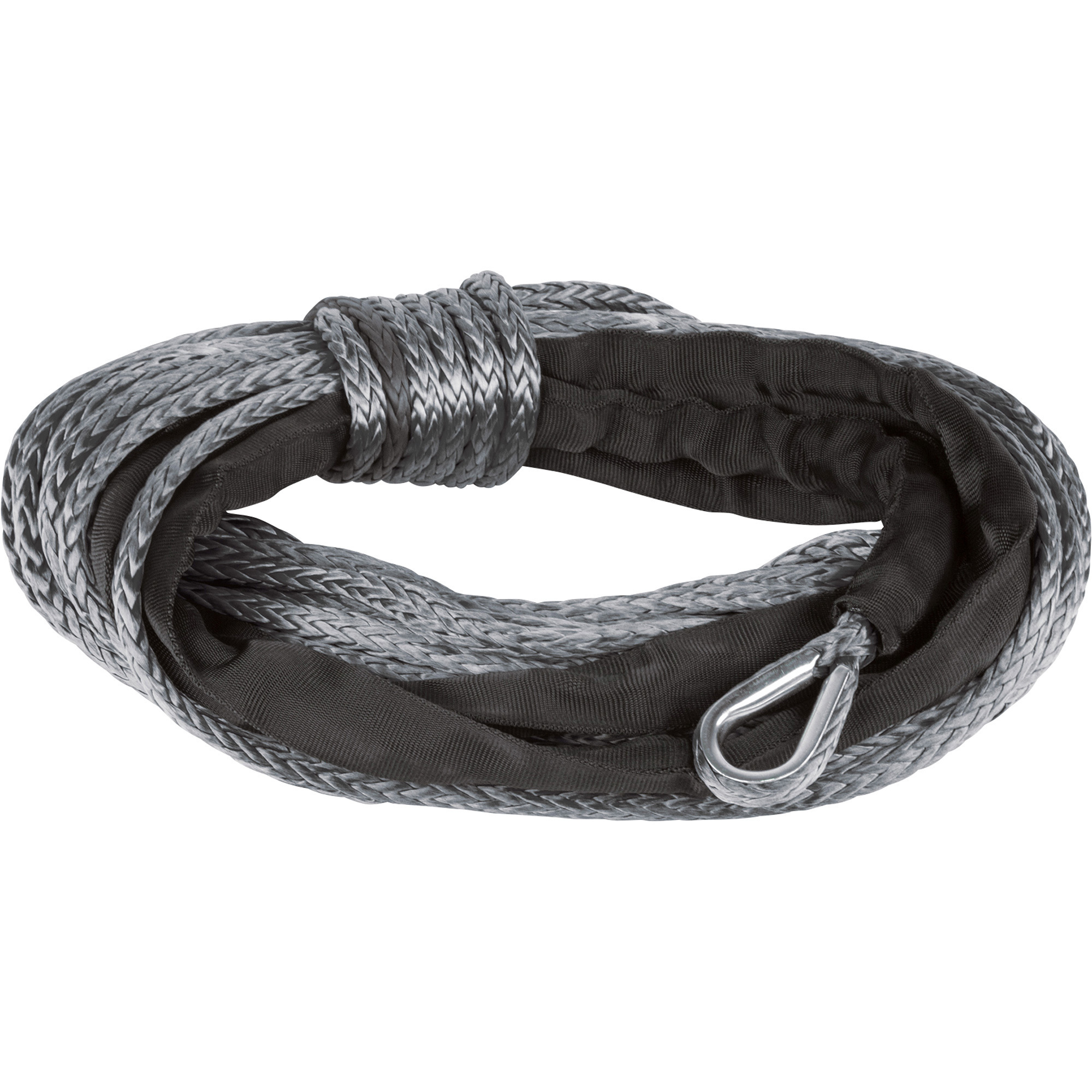 Champion Gray Dyneema 85ft. Synthetic Winch Rope, For 8000-12,000-Lb. Truck/SUV Winches, Model# 18040